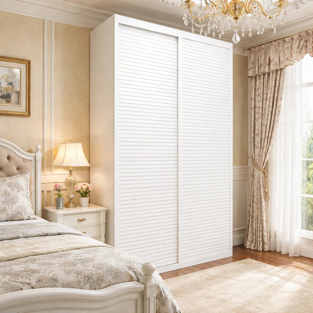 Custom Wardrobe System Length 1.2-1.5m Full Height Swing Door System (Built-In or Freestanding) -SSLDW7 picket and rail