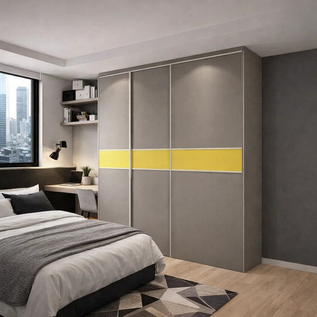 Custom Wardrobe System (Mango) Length 1.5-2m Full Height Sliding Door System (Built-In or Freestanding) picket and rail