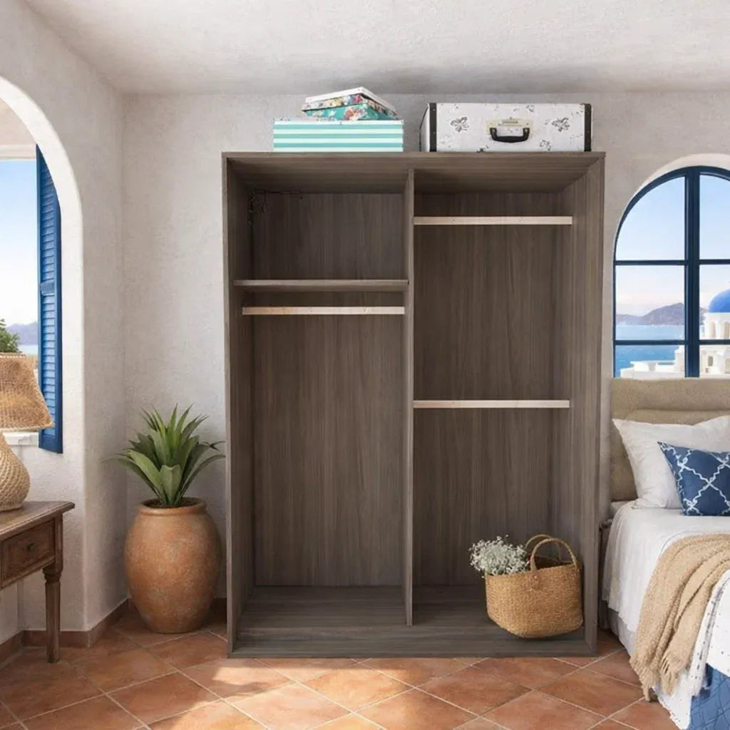 Custom Wardrobe System SSLDW1 Length 1.2-1.5m Sliding Door System (Built-In or Freestanding) picket and rail