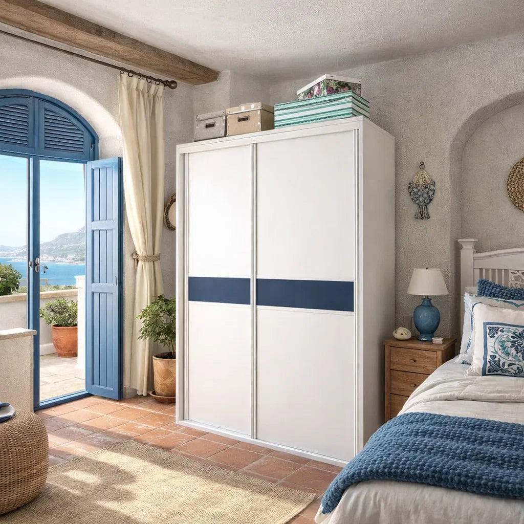 Custom Wardrobe System SSLDW2 Length 1.2-1.5m Sliding Door System (Built-In or Freestanding) picket and rail