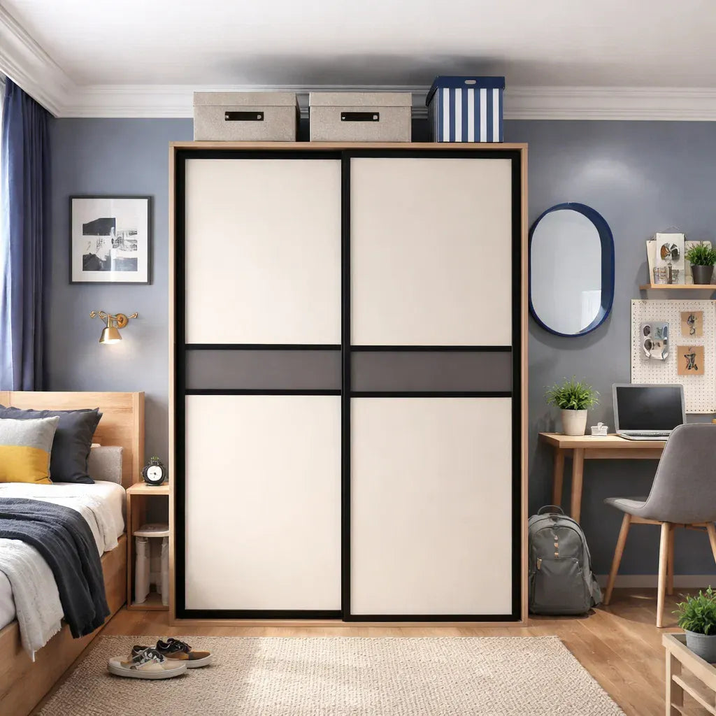 Custom Wardrobe System SSLDW4 Length 1.2-1.5m Sliding Door System (Built-In or Freestanding) picket and rail