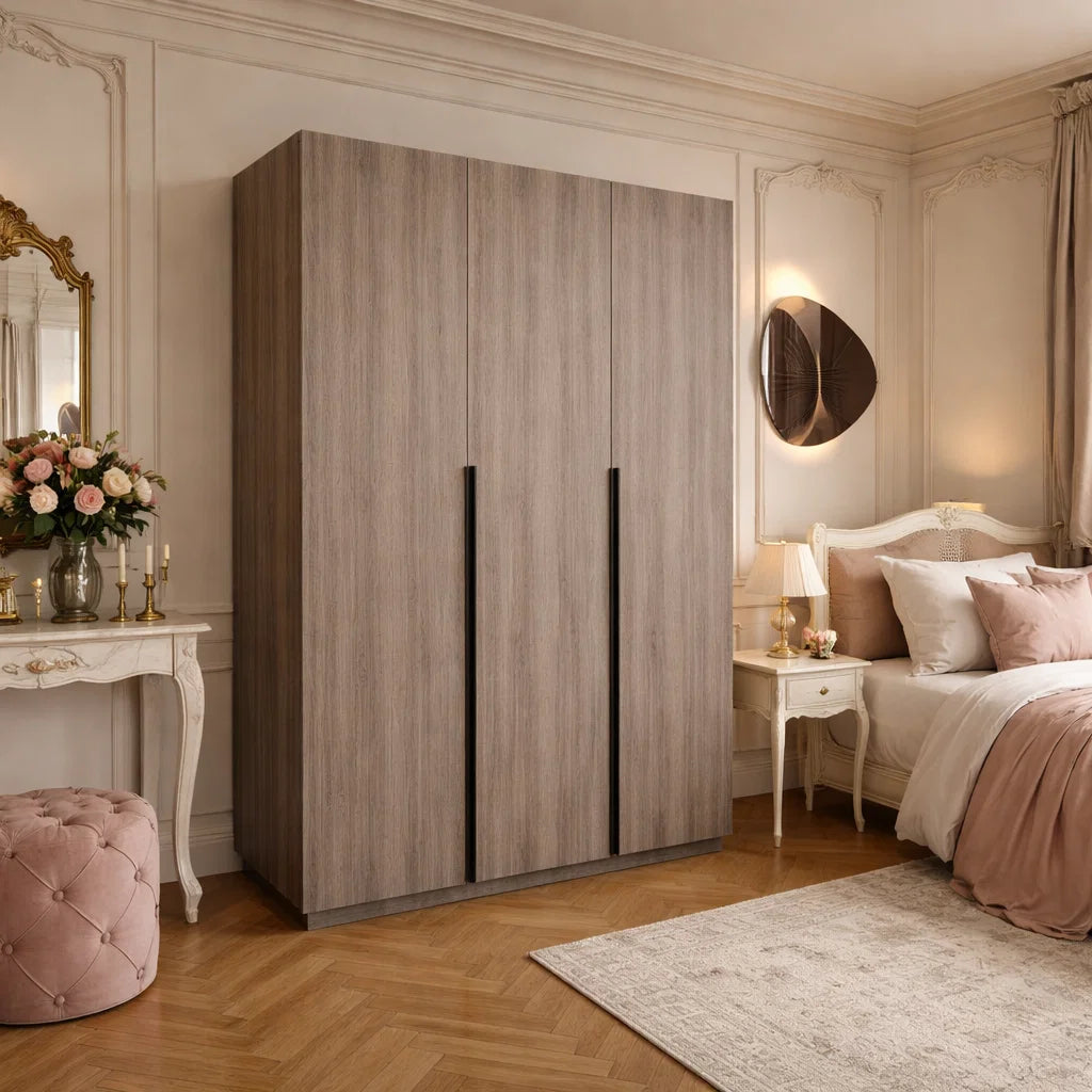 Custom Wardrobe System SSW3 Length 1.2 - 1.5m Swing Door System (Built-In or Freestanding) picket and rail