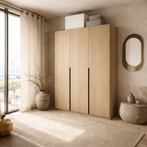 Custom Wardrobe System SSW4 Length 1.2 - 1.5m Swing Door System (Built-In or Freestanding) picket and rail
