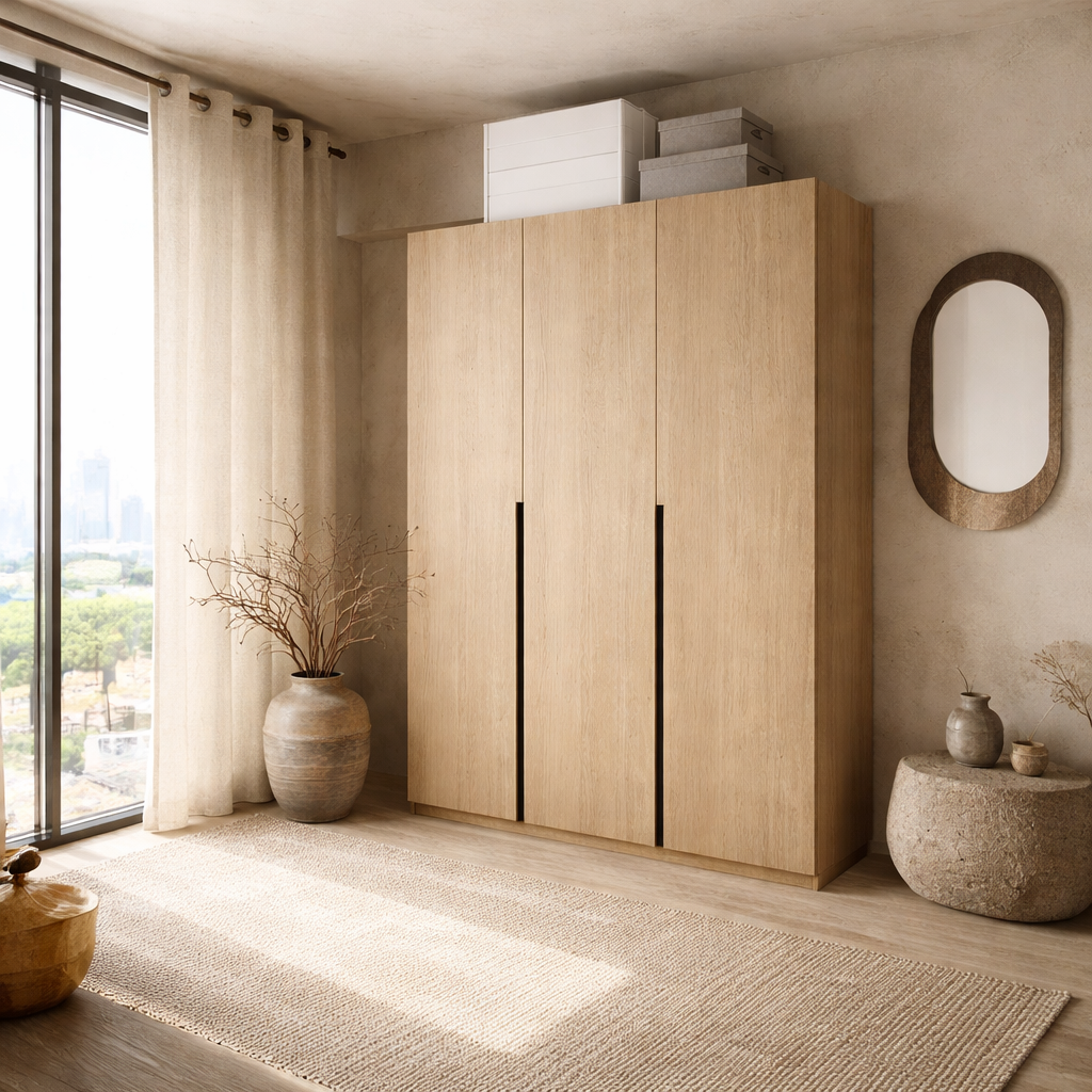 Custom Wardrobe System SSW4 Length 1.2 - 1.5m Swing Door System (Built-In or Freestanding) picket and rail