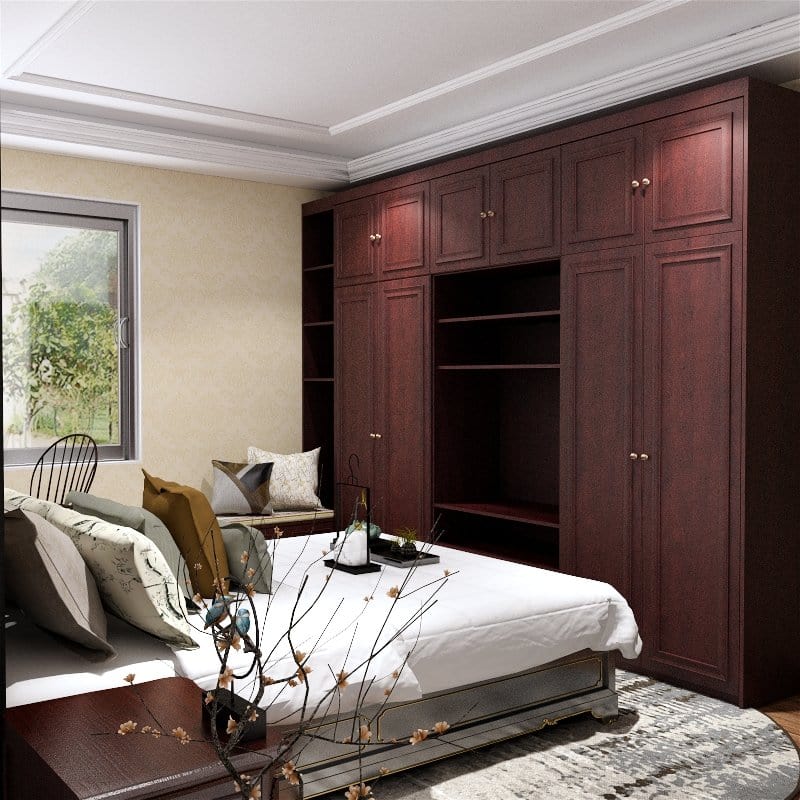 Customized Wardrobe Avignon Series 1 Swing Door Wardrobe picket and rail