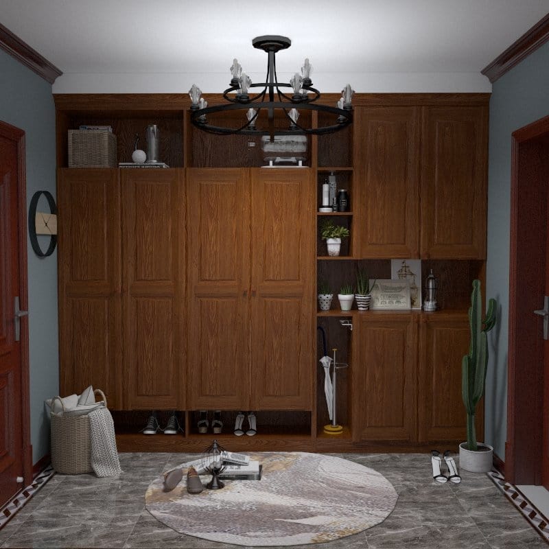 Customized Wardrobe Carlson Series 1 Swing Door Wardrobe Picket&Rail