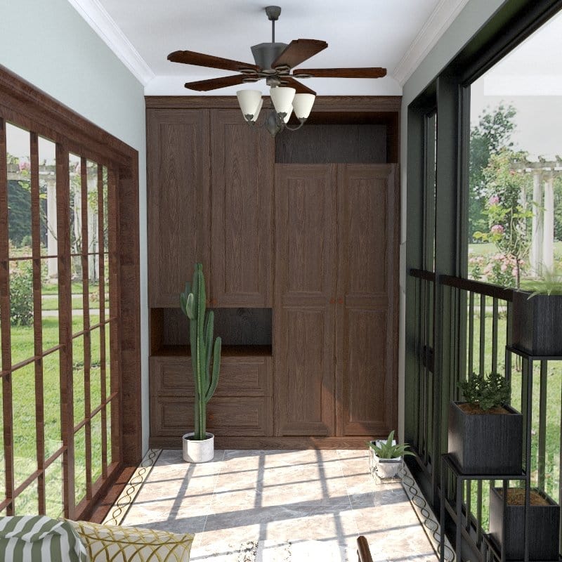 Customized Wardrobe Carlson Series 2 Swing Door Wardrobe Picket&Rail