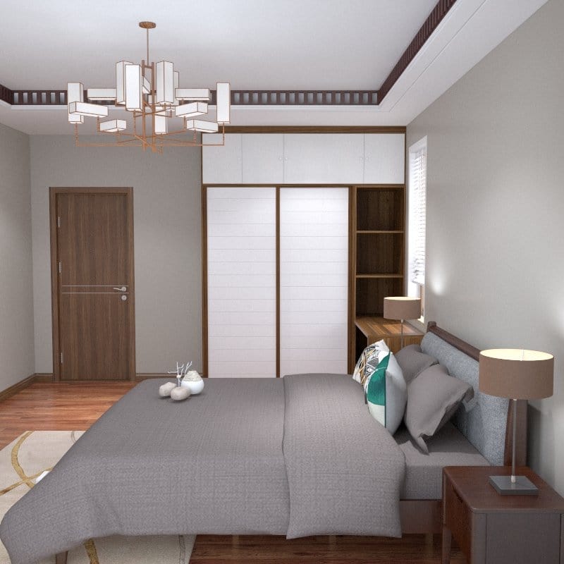 Customized Wardrobe Freud Series 3 Sliding Door Wardrobe picket and rail