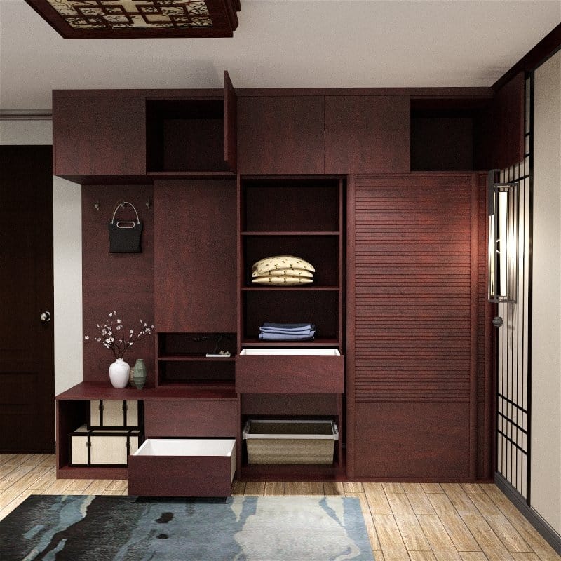 Customized Wardrobe Imperial Series 1 Swing Door Wardrobe picket and rail
