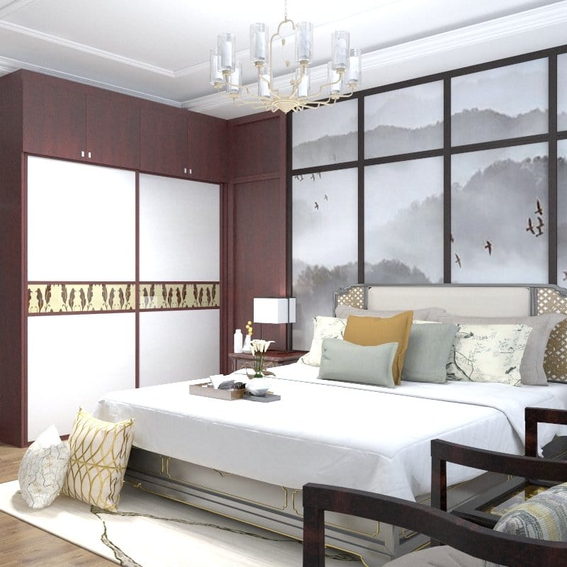 Customized Wardrobe Imperial Series 2 Swing Door Wardrobe picket and rail