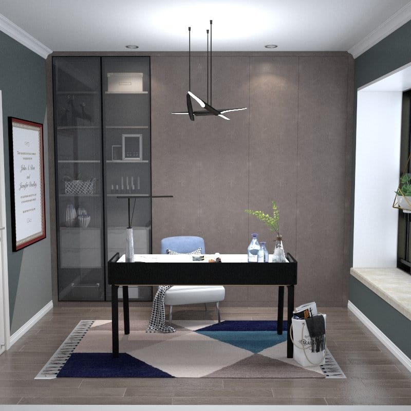 Customized Wardrobe Rock Series 1 Swing Door Wardrobe picket and rail