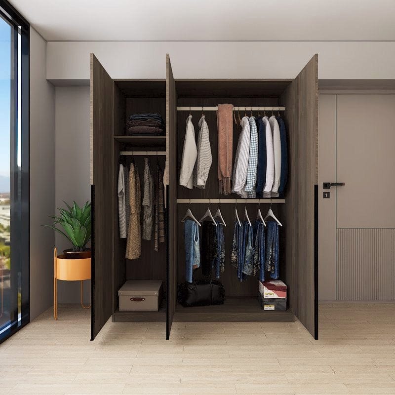 Customized Wardrobe Svelte Series Swing Door Wardrobe - SSW1 picket and rail