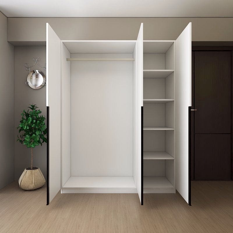 Customized Wardrobe Svelte Series Swing Door Wardrobe - SSW2 picket and rail