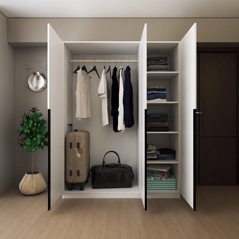 Customized Wardrobe Svelte Series Swing Door Wardrobe - SSW2 picket and rail