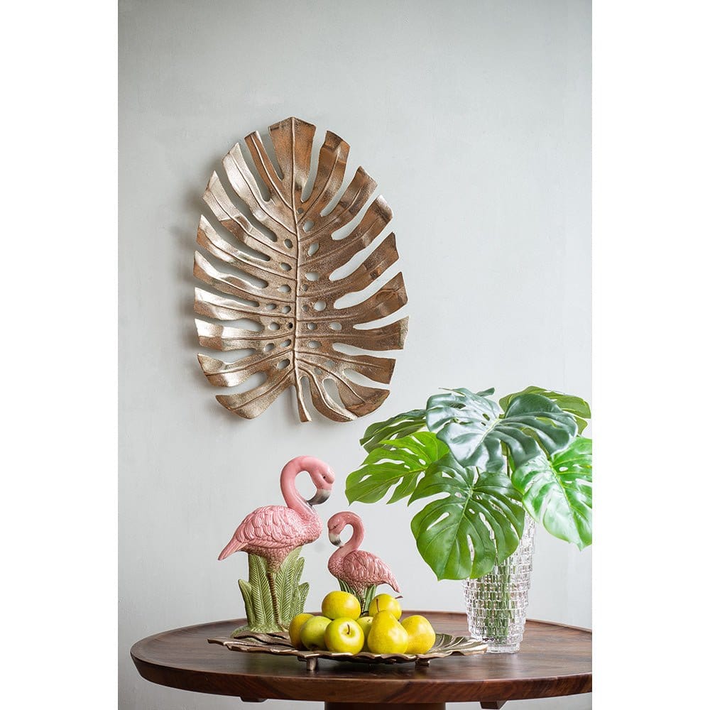 Decorative Accessories - Alu Wall Leaf Hanging Bowl,Large (AB-48669) picket and rail