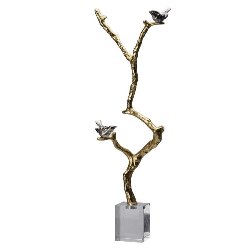 Decorative Accessories - Atelier Branch Sculpture On Crystal Stand (AB-AV42483) picket and rail