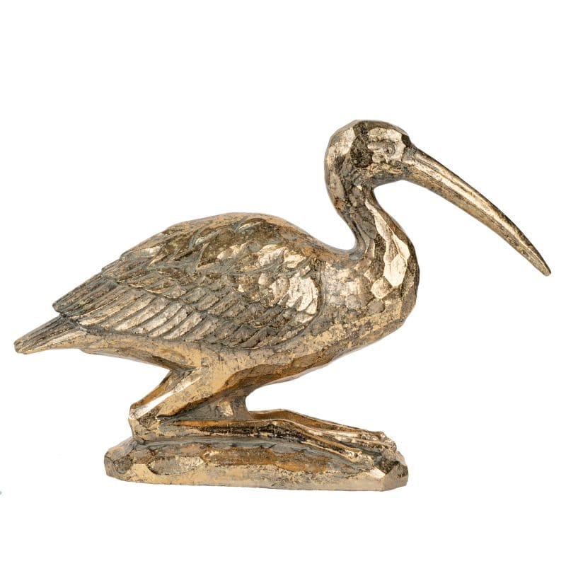 Decorative Accessories - Crane Figurine,Kneeling (AB-77124) picket and rail