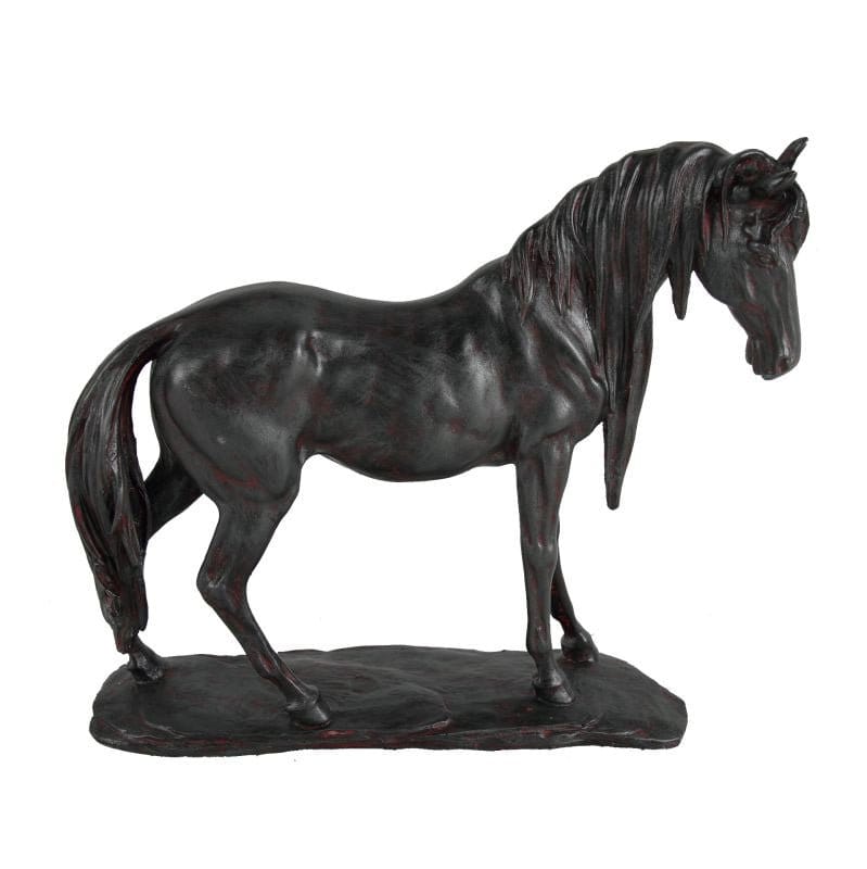 Decorative Accessories - Polyresin Horse (AB-75268) picket and rail