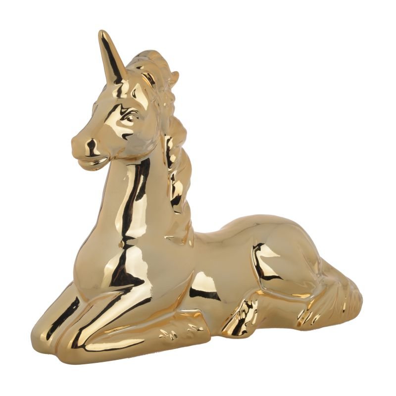 Decorative Accessories - Unicorn Figure (1020-GOLD) picket and rail