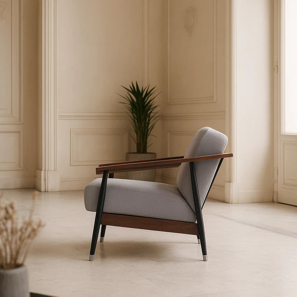 Dix® Solid Wood Series - Tower (SF9126C) Custom Lounge Sofa 2/3 Seater Italian Minimalist Solid Wood American Oak - Compact Modern for Home & Office picket and rail