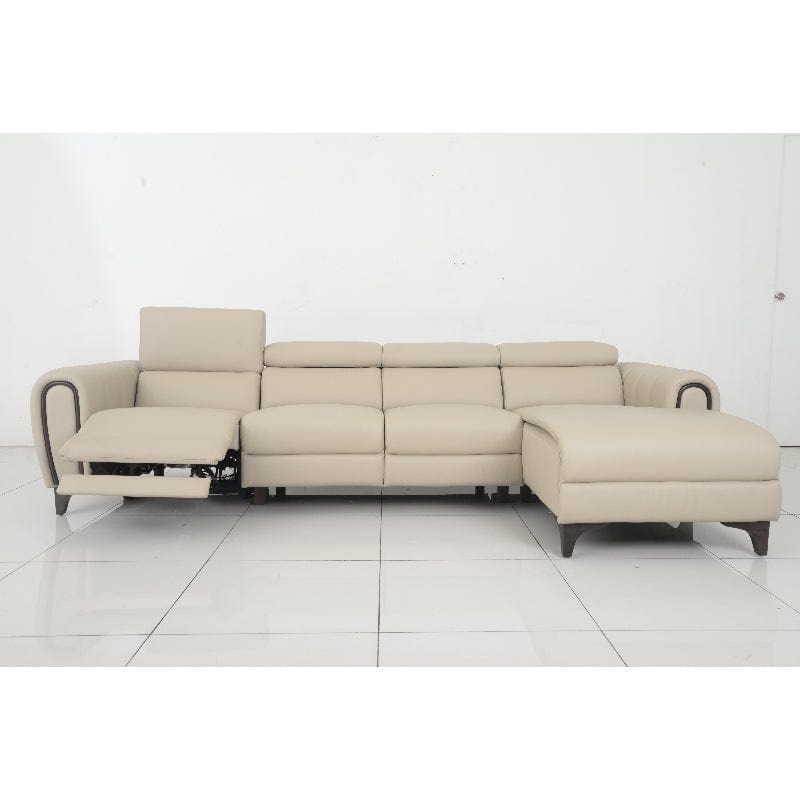 Electric Recliner L-Shaped Leather Sofa (LRM/PVC) #5847 picket and rail
