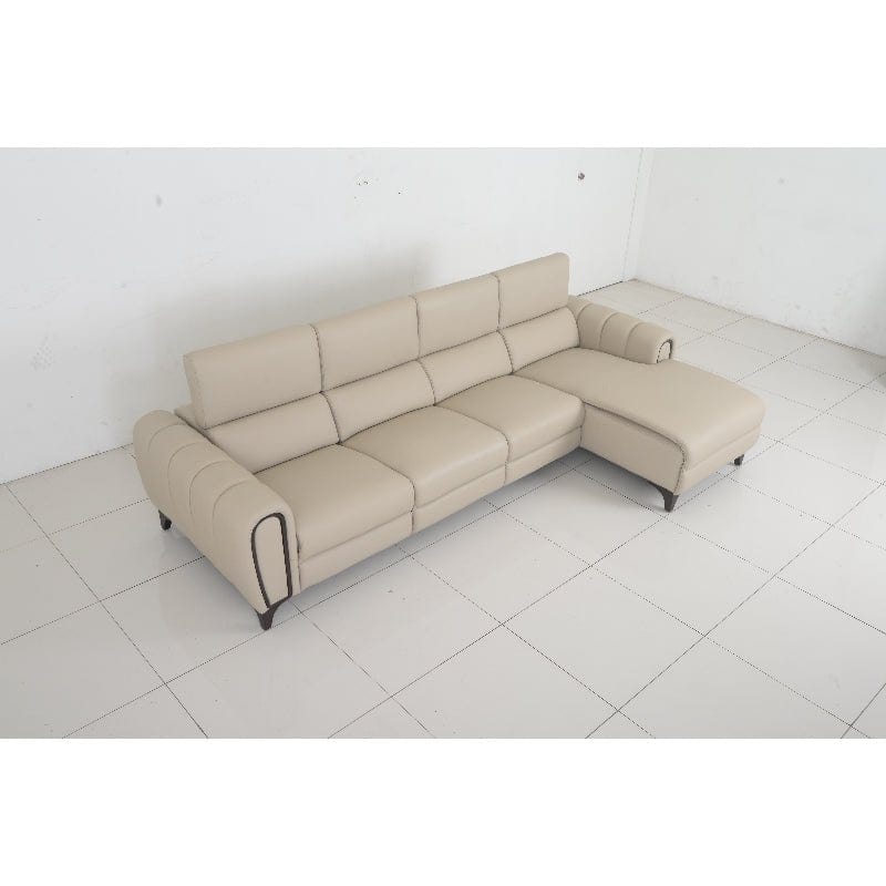 Electric Recliner L-Shaped Leather Sofa (LRM/PVC) #5847 picket and rail