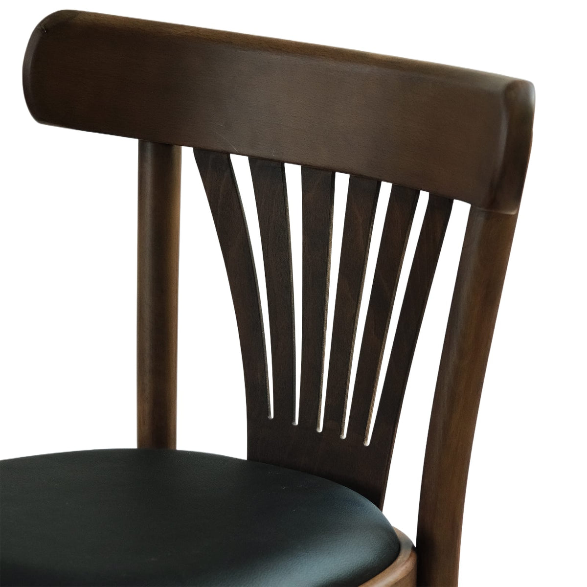 Elise (CH56A) French Design American Beech Bentwood Dining Chair - Walnut/Oak/Black picket and rail