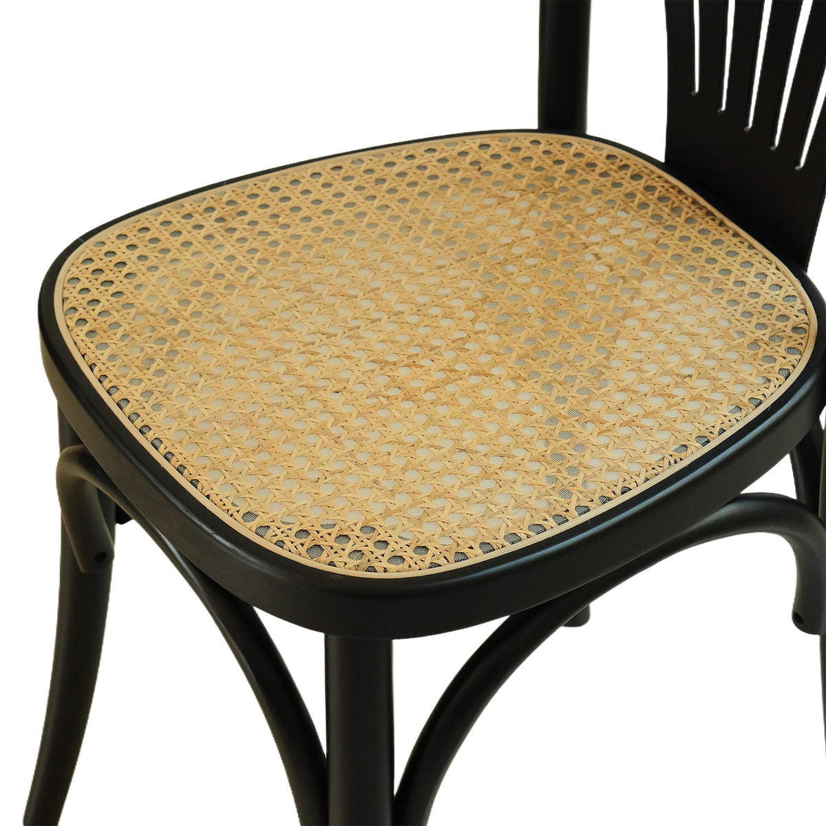 Elise (CH56A) French Design American Beech Bentwood Dining Chair - Walnut/Oak/Black picket and rail