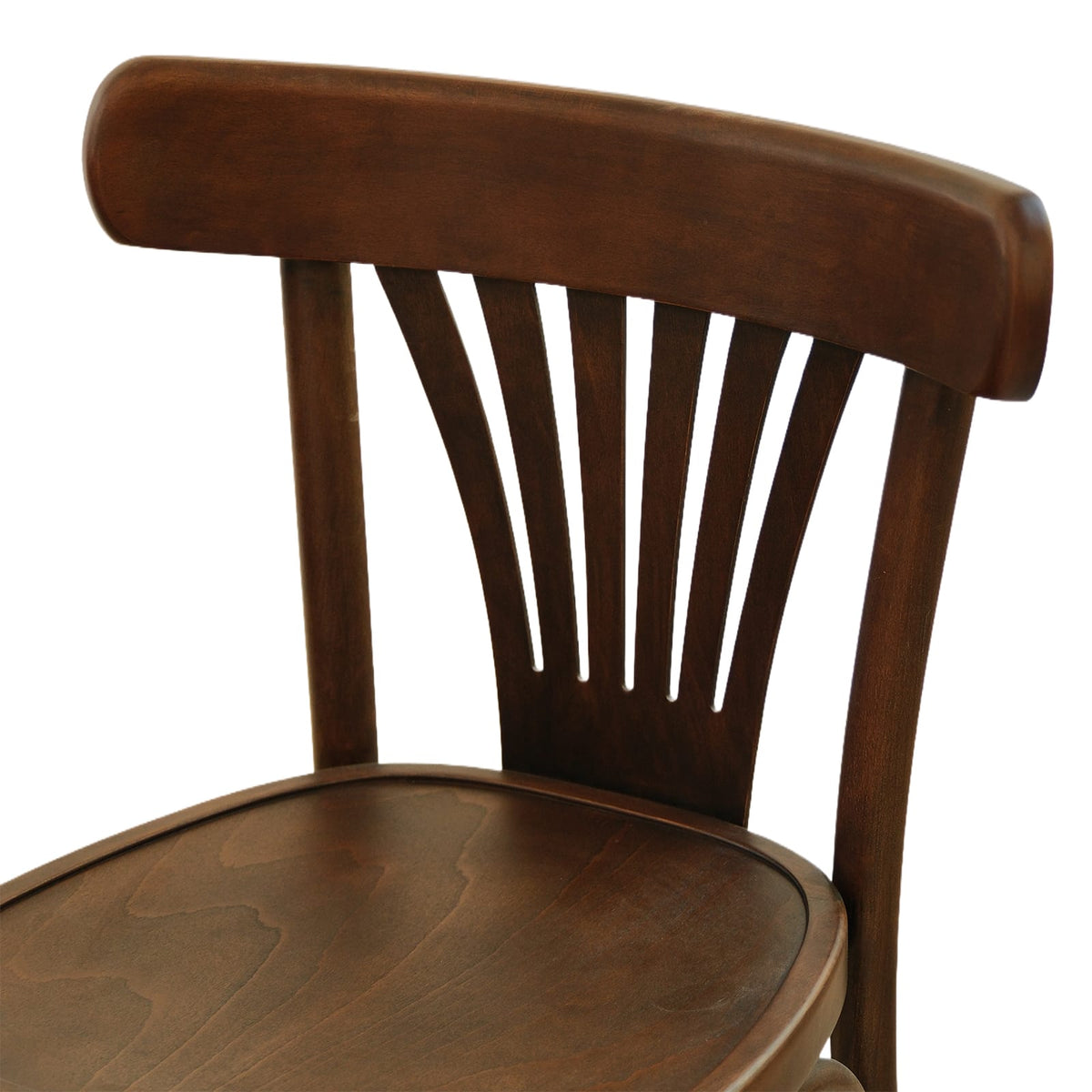 Elise (CH56A) French Design American Beech Bentwood Dining Chair - Walnut/Oak/Black picket and rail