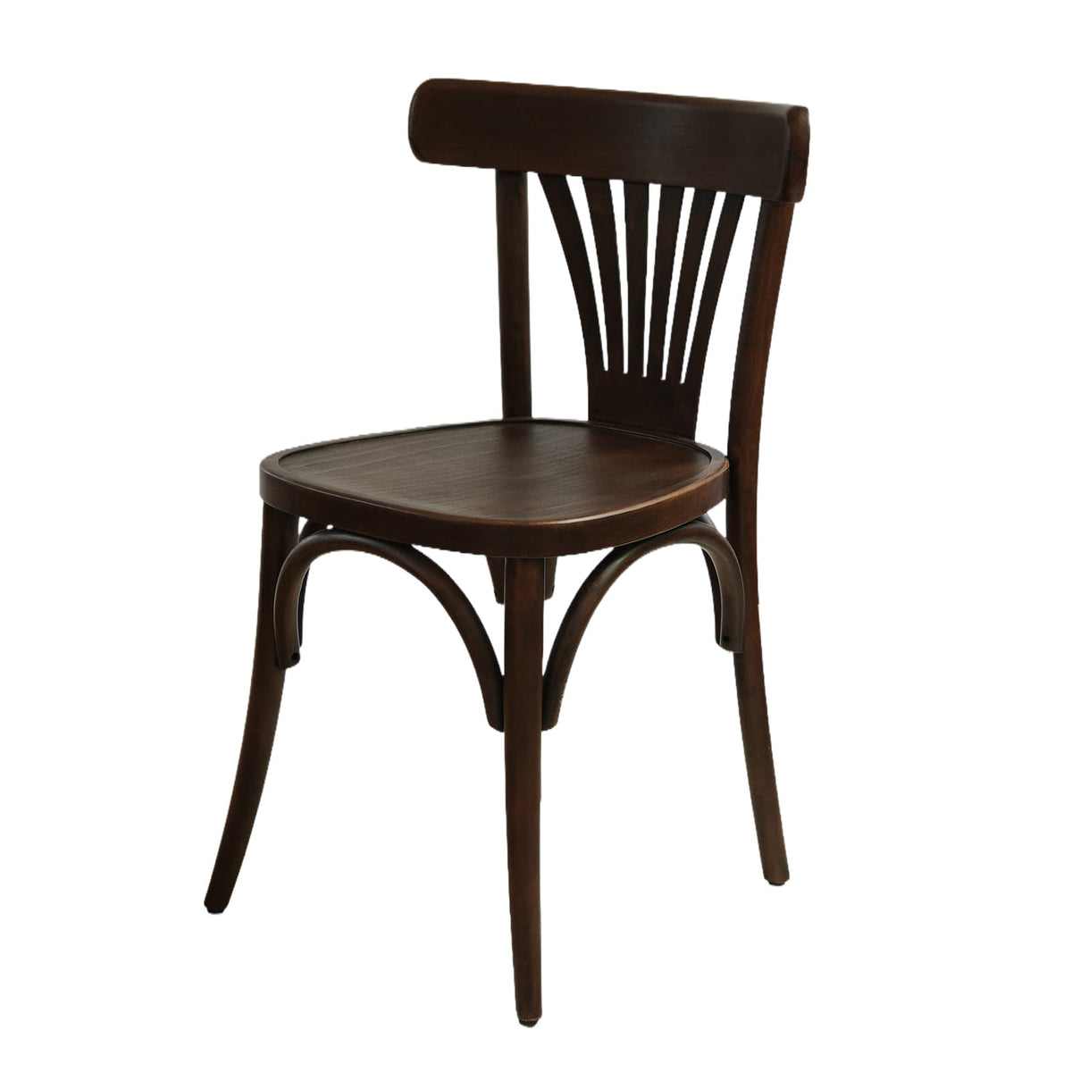 Elise (CH56A) French Design American Beech Bentwood Dining Chair - Walnut/Oak/Black picket and rail