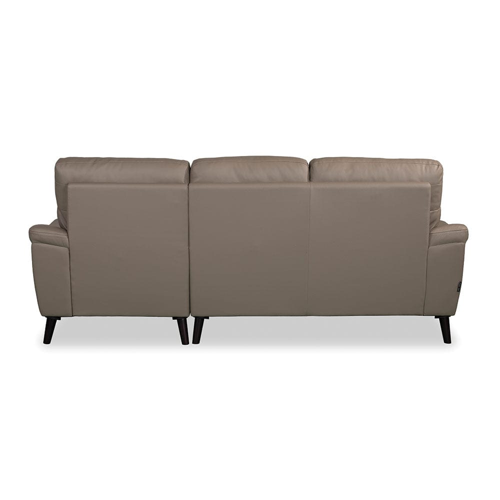 Elliot L-Shaped Leather Sofa (8295) (I) picket and rail
