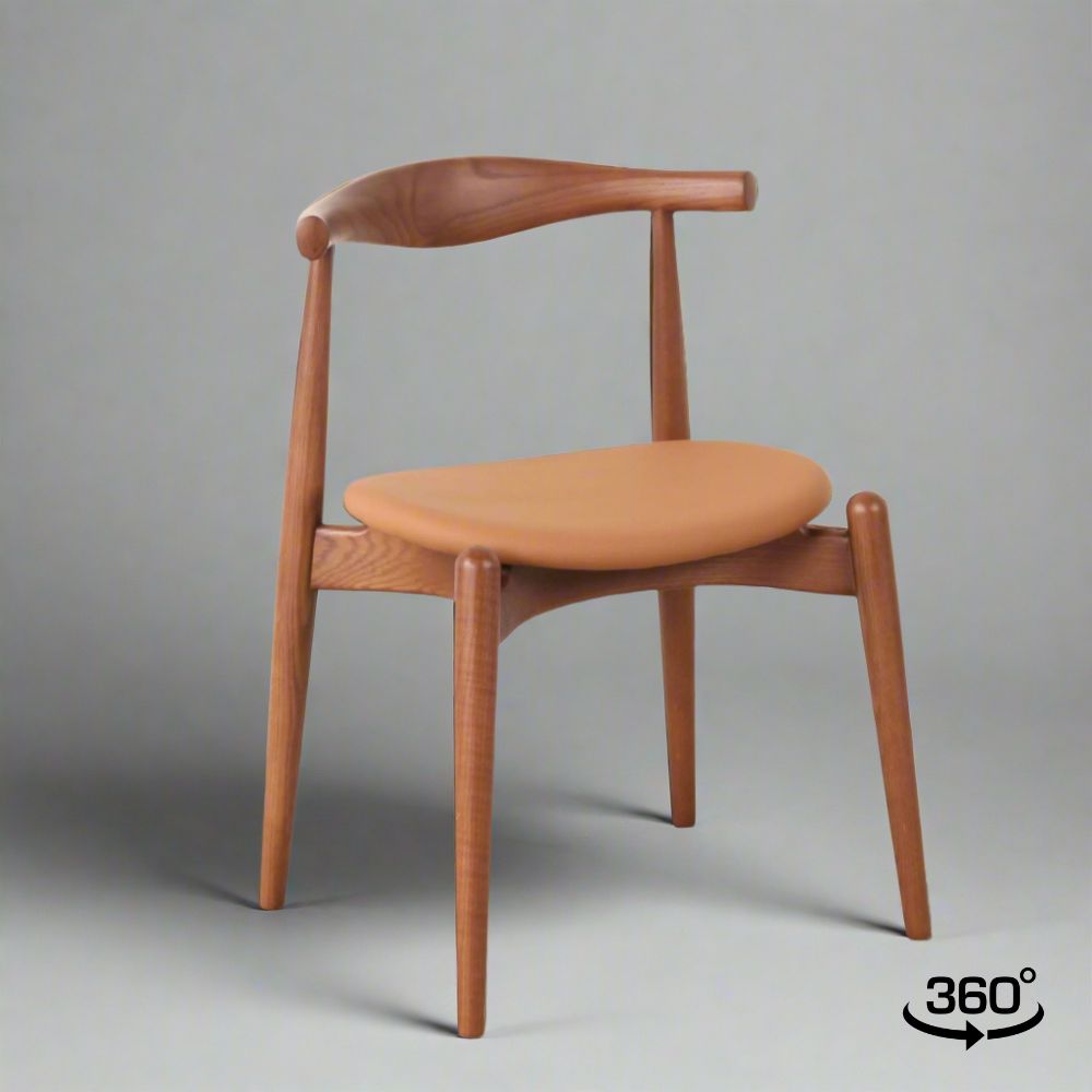 Emporio Chair (CH9109) - Custom Solid Wood American Oak Dining Chair Mid-Century Architect-Inspired Scandinavian Minimalist picket and rail
