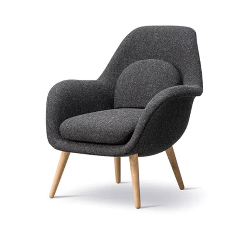 Fabric or Leather Upholstered Lounge Armchair (CH2051-S) picket and rail