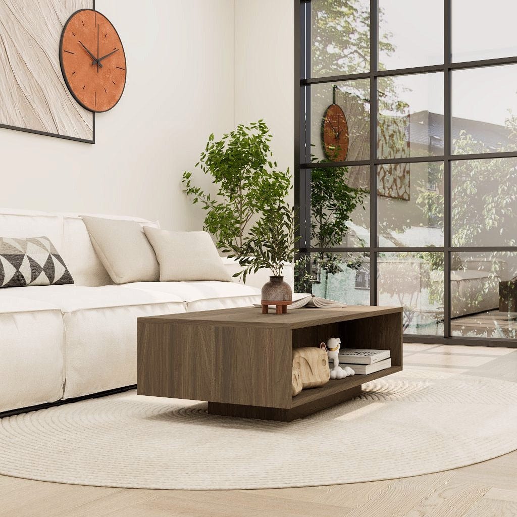 Floating Low Coffee Table - Customizable - 100cm x 55cm to 120cm x 70c ...