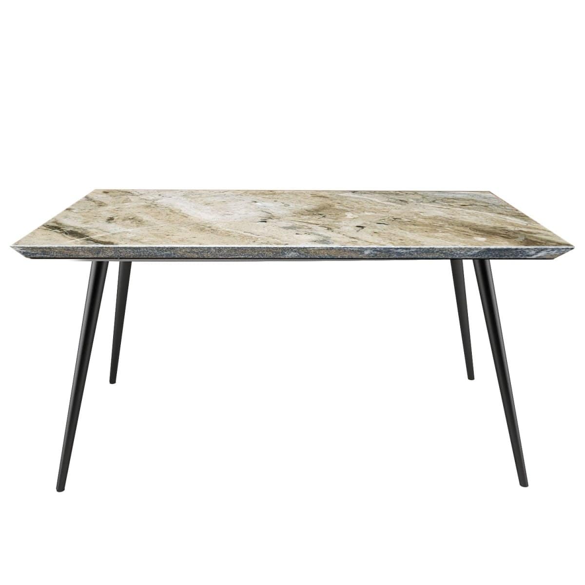 Gary 1.6m Sintered Stone Top Dining Table (DF003T) picket and rail