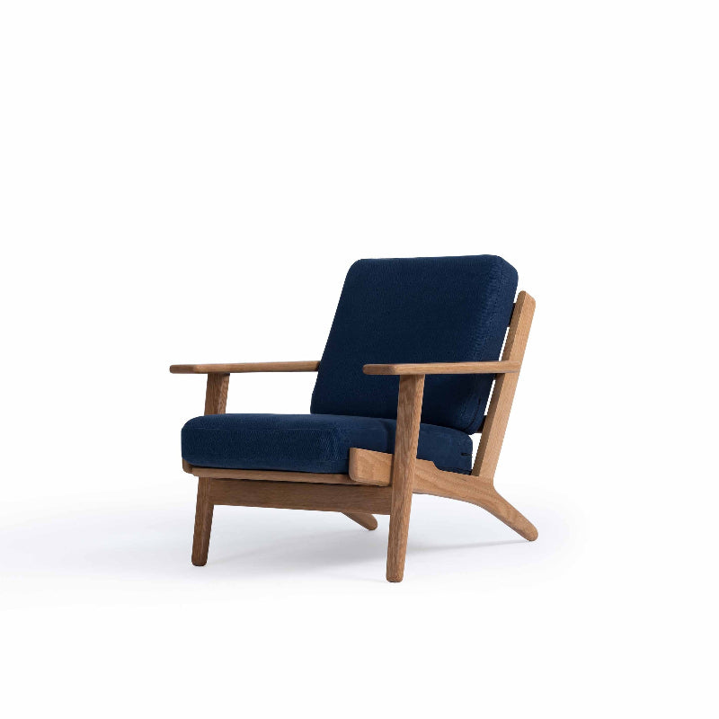 Gemma Lounge Chair (CH9160) - Custom Solid Wood American Oak Lounge Chair/Sofa Mid-Century Architect-Inspired Scandinavian Minimalist picket and rail