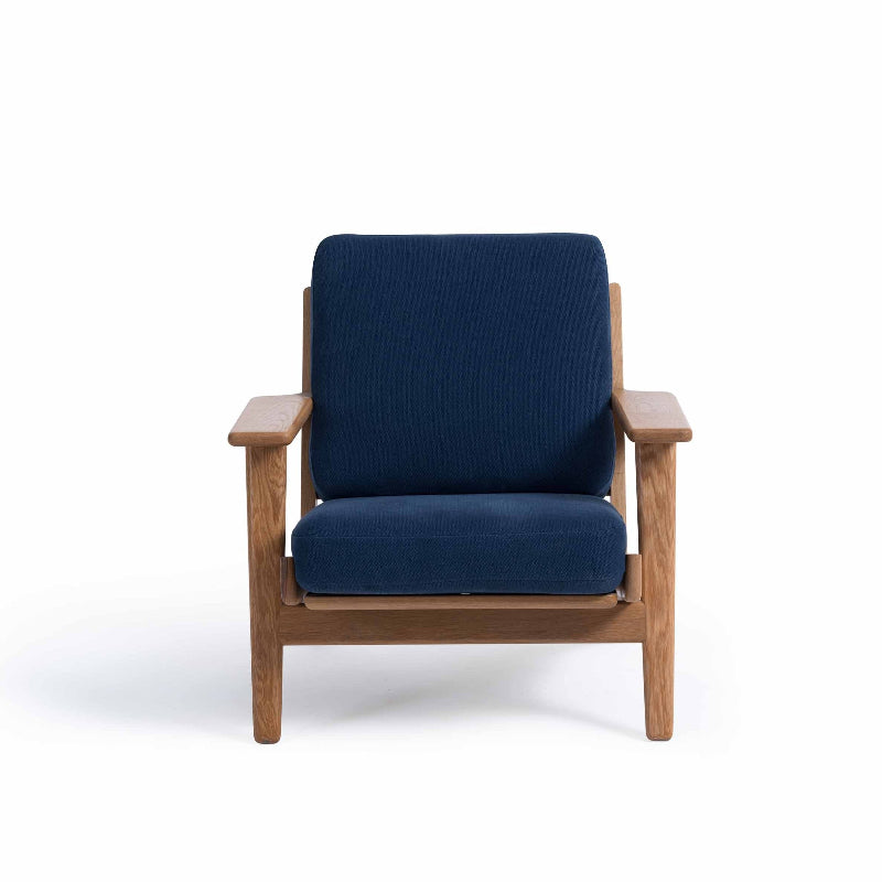 Gemma Lounge Chair (CH9160) - Custom Solid Wood American Oak Lounge Chair/Sofa Mid-Century Architect-Inspired Scandinavian Minimalist picket and rail