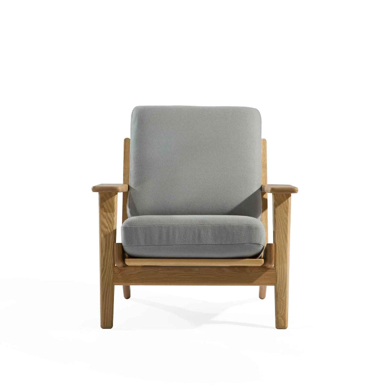 Gemma Lounge Chair (CH9160) - Custom Solid Wood American Oak Lounge Chair/Sofa Mid-Century Architect-Inspired Scandinavian Minimalist picket and rail