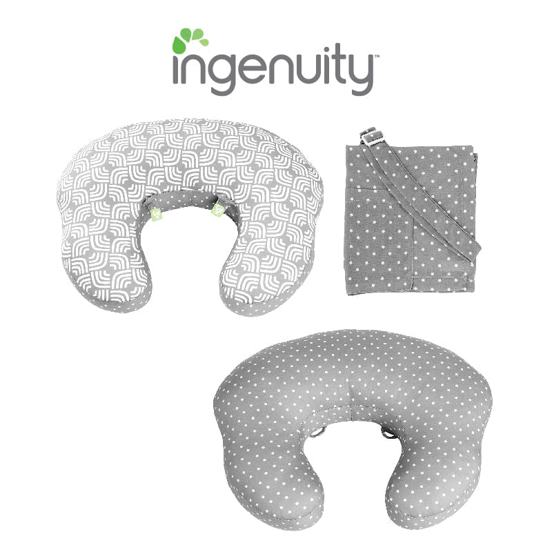 Ingenuity Plenti Nursing Pillow Set - includes Pillow &amp; Cover - Moon Crest BS11818 picket and rail