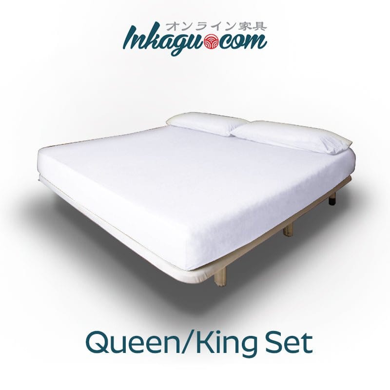 Inkagu 真珠 Tencel SuperCool EasyCare Fitted Bedsheet + Pillow Case Bundle - 3-Piece/Pack (Queen/King) picket and rail