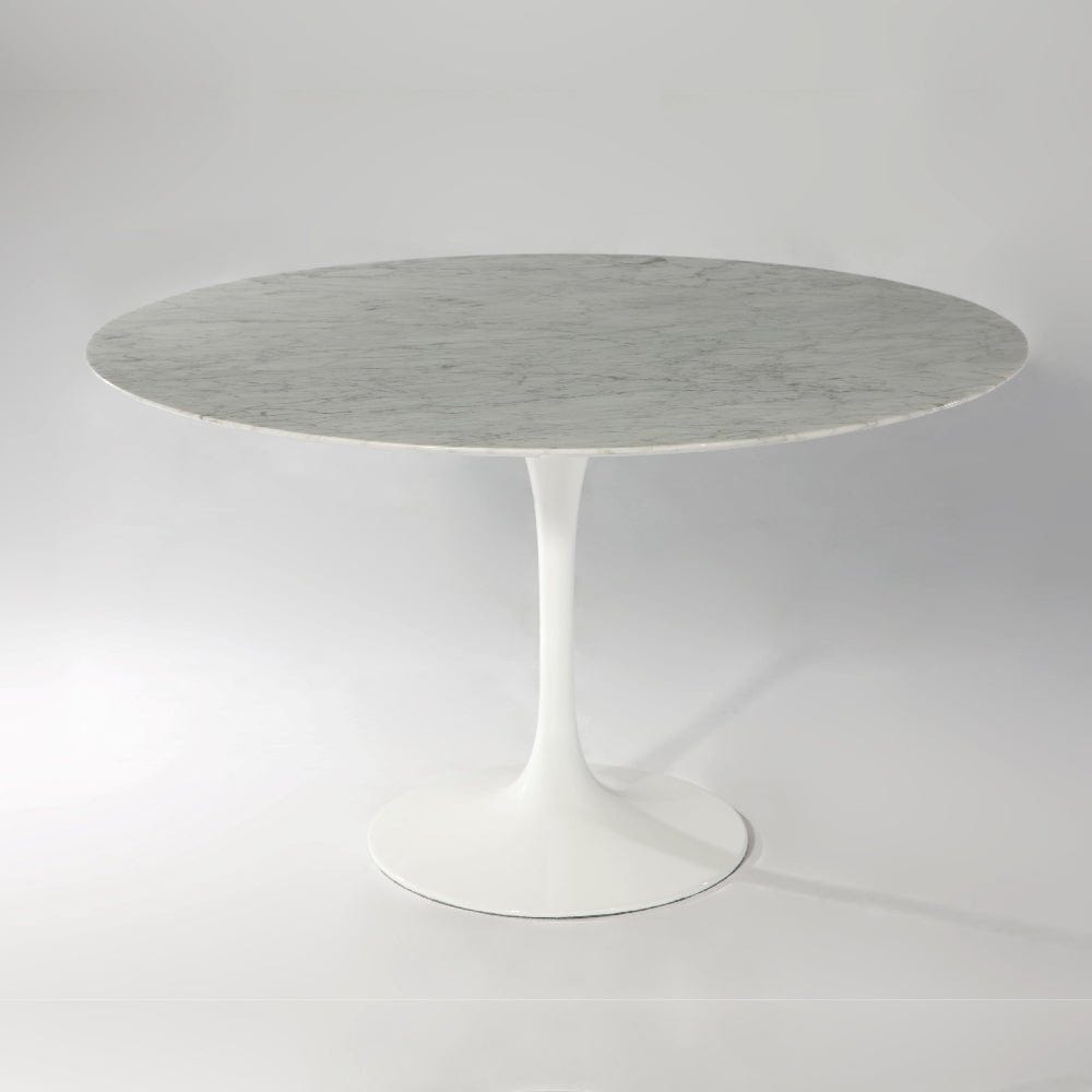 JACOB Marble-Top Round Dining Table (DT6131A) picket and rail