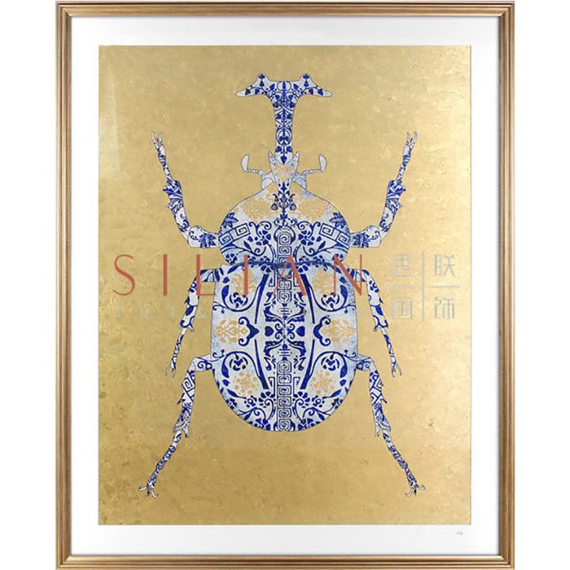 JiaHui Li - Beetle II Licensed Print (BQPT2558) picket and rail