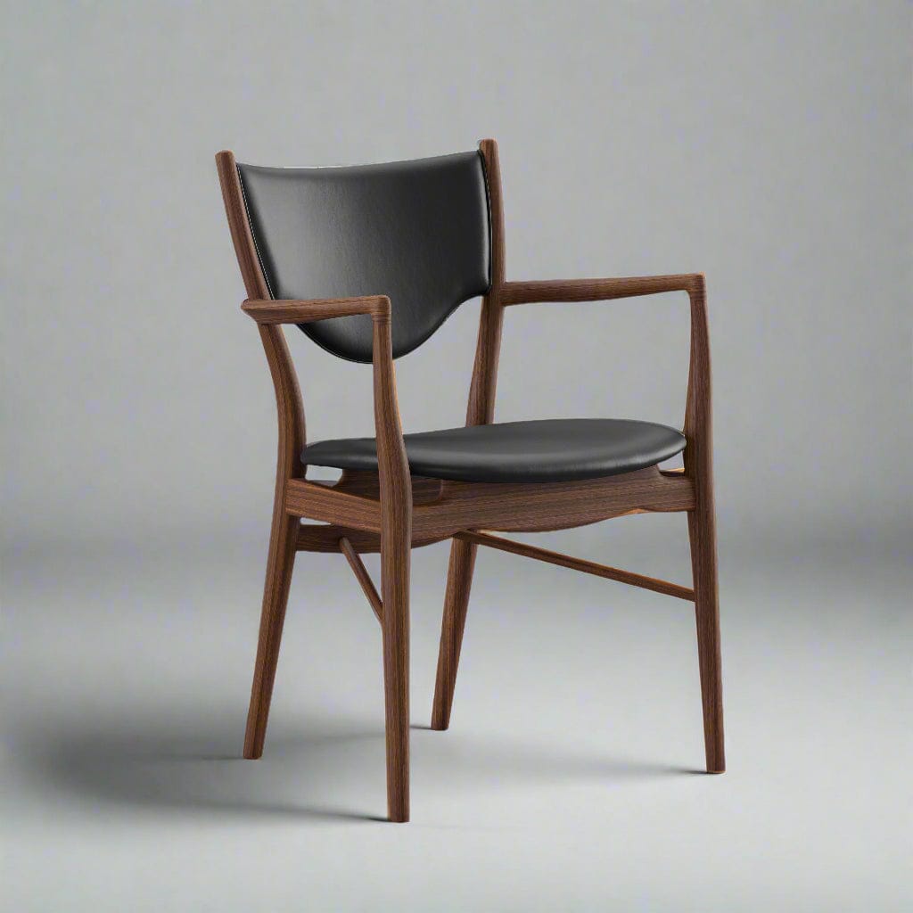 Kaufler Dining Arm Chair (CH2416B) - Custom Solid Wood American Oak Dining Arm Chair Mid-Century Architect-Inspired Scandinavian Minimalist picket and rail