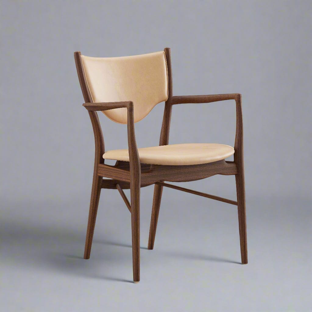 Kaufler Dining Arm Chair (CH2416B) - Custom Solid Wood American Oak Dining Arm Chair Mid-Century Architect-Inspired Scandinavian Minimalist picket and rail
