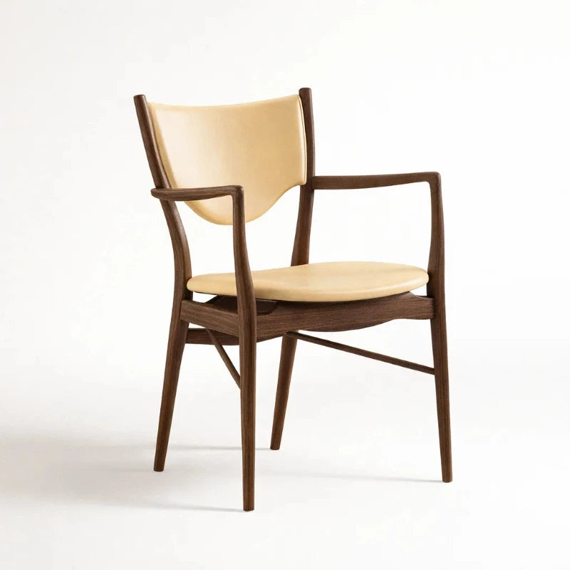 Kaufler Dining Arm Chair (CH2416B) - Custom Solid Wood American Oak Dining Arm Chair Mid-Century Architect-Inspired Scandinavian Minimalist picket and rail