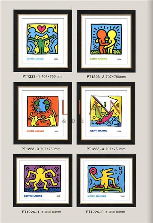 Keith Haring - KH02 Licensed Print (PT1223-3) picket and rail