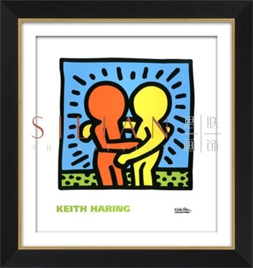 Keith Haring - KH05 Licensed Print (PT1223-2) picket and rail