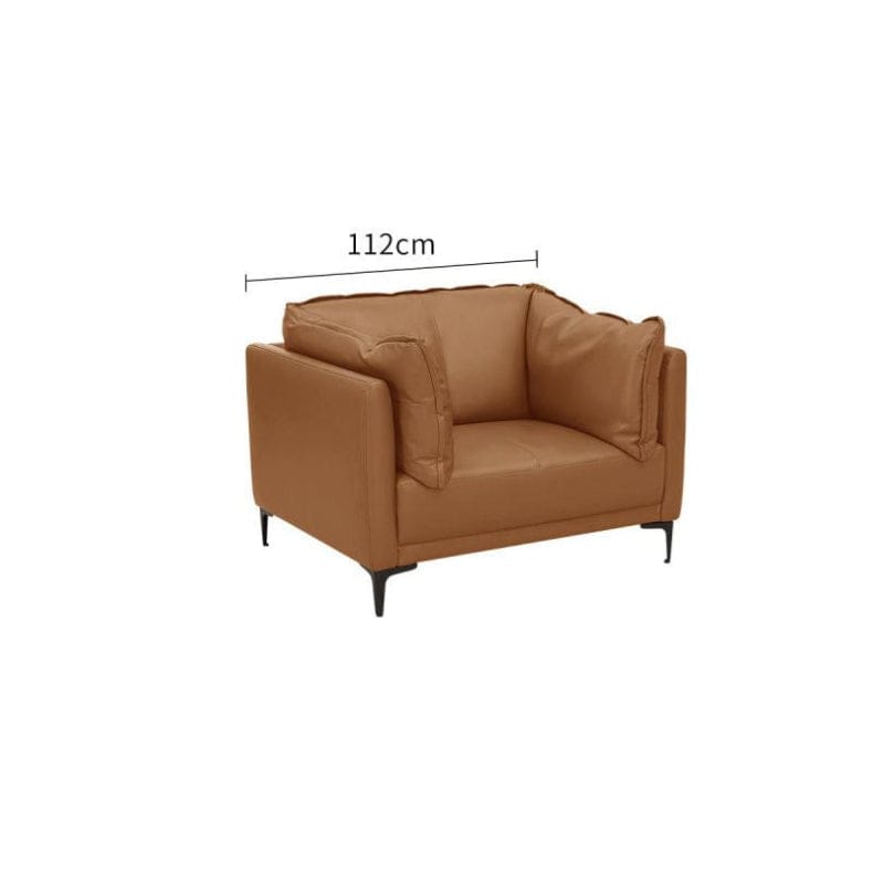 KUKA #1090 3-Seater Minimalist Design Top Grain Leather Sofa (Factory Direct) picket and rail