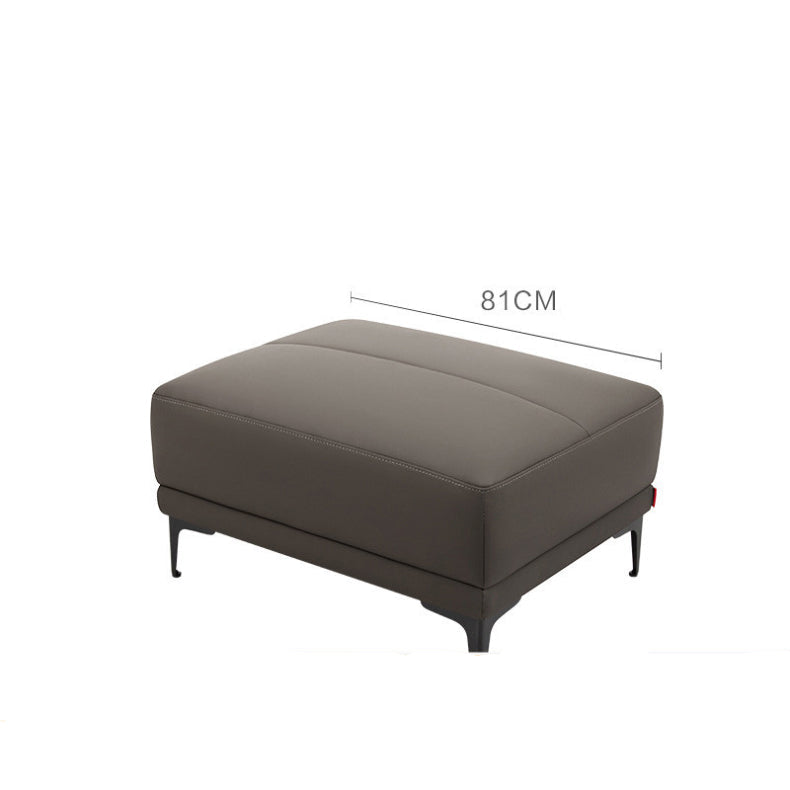 KUKA #1105 3-Seater/L-Shape  Minimalist Design Top Grain Leather Sofa (Factory Direct) picket and rail