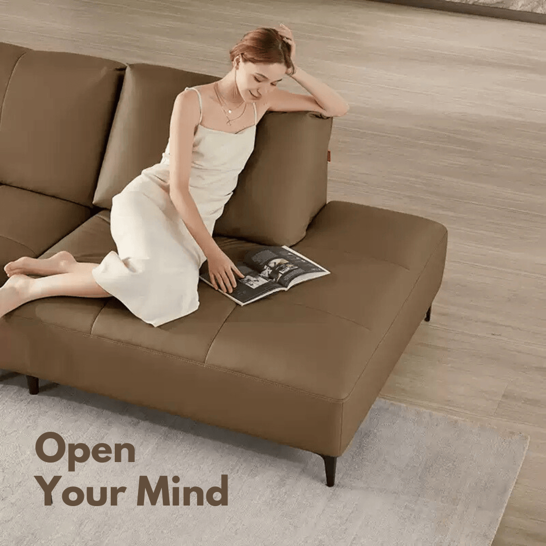 KUKA #1213 3-Seater Minimalist Design Top Grain Nappa Leather Sofa (Factory Direct) picket and rail